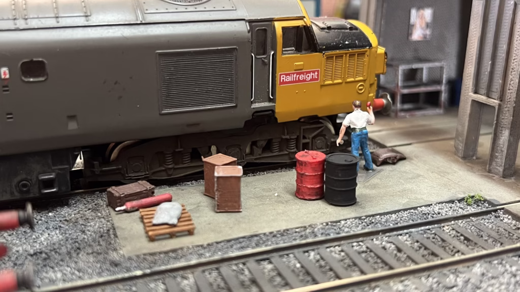 Photo of HO OO Scale 3D printed Oil Drums for a Model Railroad