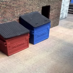 HO OO Scale Model Railroad 3D Print - Dumpster ScaleRail3d,com TT:120 N