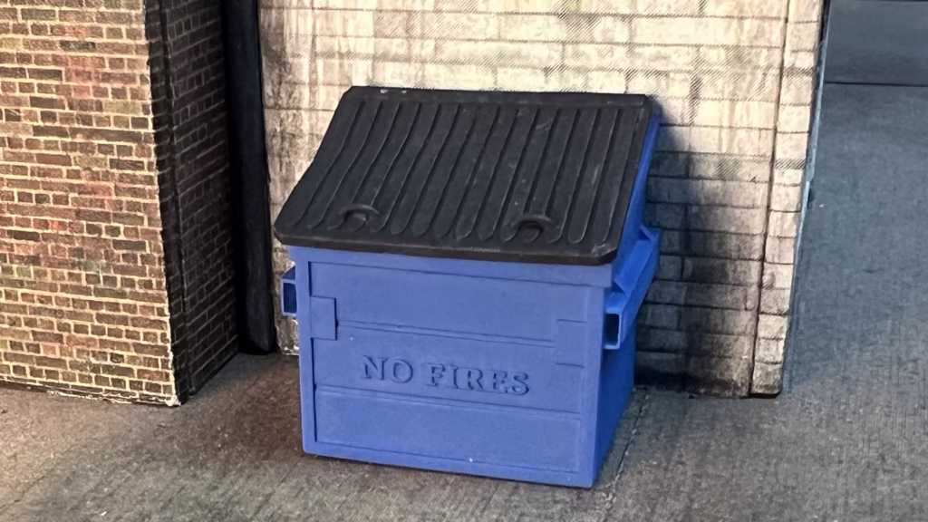 HO OO Scale Model Railroad 3D Print - Dumpster ScaleRail3d,com TT:120 N