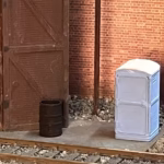 HO OO Scale Model Railroad 3D Print - Portable Toilet ScaleRail3d,com TT:120 N