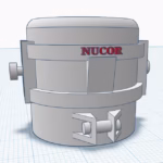 HO Scale Blast Furnace Cauldron Model - ScaleRail3D.com