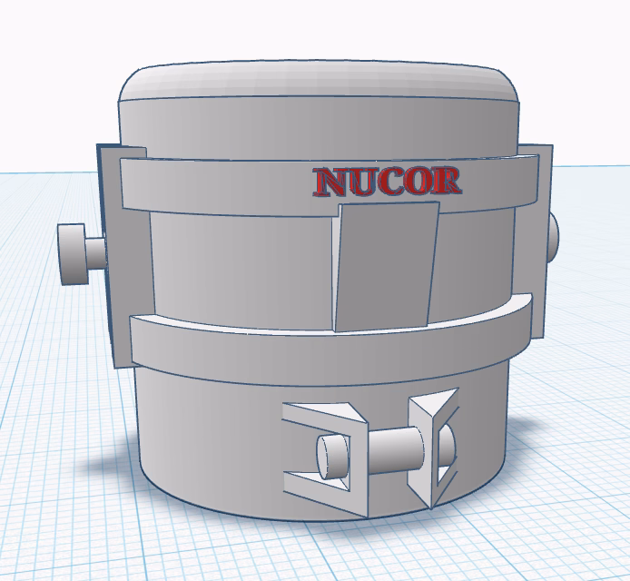 HO Scale Blast Furnace Cauldron Model - ScaleRail3D.com