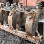 Close-up of HO scale 3D printed model railroad detail showing crisp resin texture