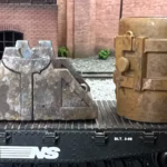 HO scale 3D printed wagon car loads buildings and detail items for a realistic model railroad