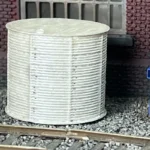 HO Scale Corrugated Aluminum Water Container 3D printed detail item for realistic model railroads