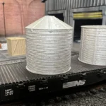HO Scale Corrugated Aluminum Water Container 3D printed detail item for realistic model railroads