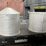 HO Scale Corrugated Aluminum Water Container 3D printed detail item for realistic model railroads
