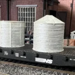HO Scale Corrugated Aluminum Water Container 3D printed detail item for realistic model railroads