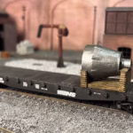 Steel mill furnace hood load on flatcar - HO scale - 3D Printed