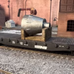 Furnace hood load on flatcar, HO scale - 3D Printed