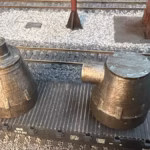 HO scale steel mill furnace hoods no flat car with no cradle - 3D printed