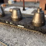HO scale steel mill furnace hood on flat car wagon model railroad 3D printed