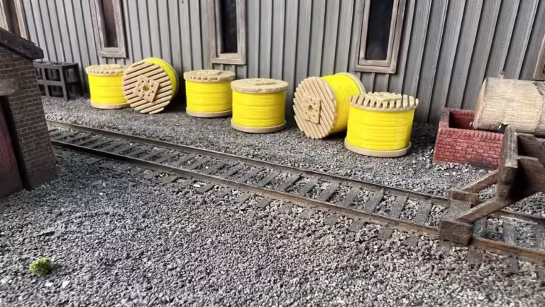 OO scale (1:76) 3D printed Cable Drum Detail For Industrial Yards