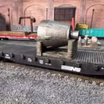 HO Scale Steel Mill 3D Printed Furnace Hood on Wood Cradle