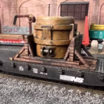 HO Scale Steel Mill 3D Printed Ladle on Wood Cradle