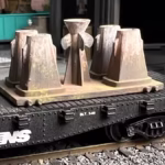 HO Scale Steel Mill Bottom Pour Ingot car load