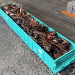 ho scale scrap metal gondola load freight yard scalerail3d