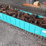 ho scale scrap metal gondola load front scalerail3d